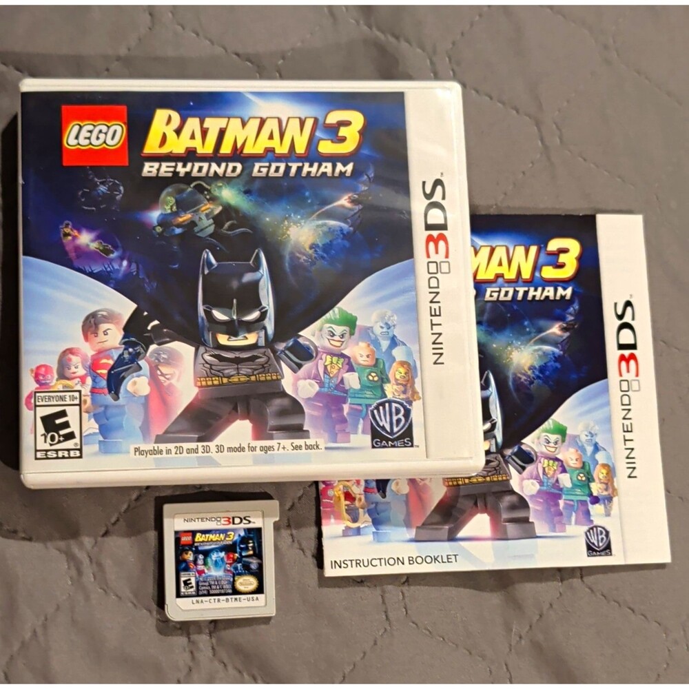 WB Games LEGO Batman 3: Beyond Gotham Nintendo 3DS CIB Manual E10+ NTSC-U/C